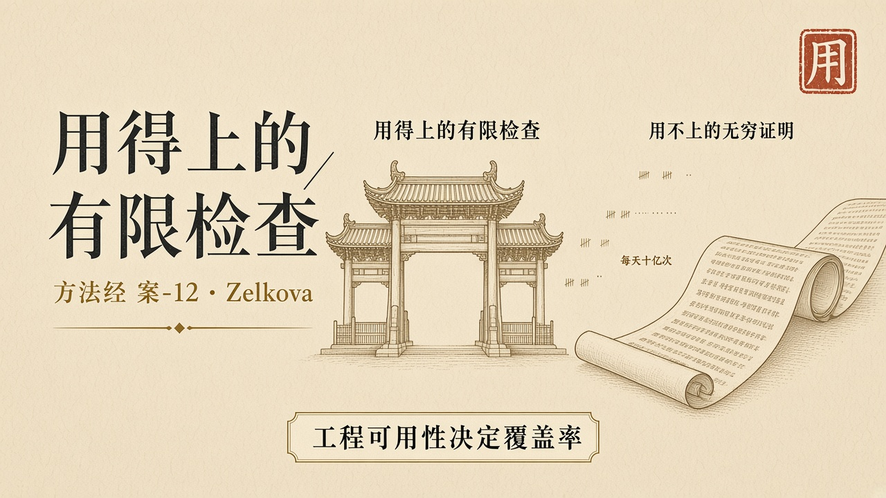 用得上的有限检查,盖过用不上的无穷证明